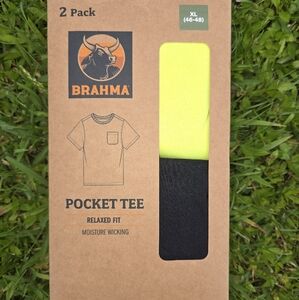 Brahma Pocket Tee 2-Pack - Bright Yellow and Black Pocket Tees